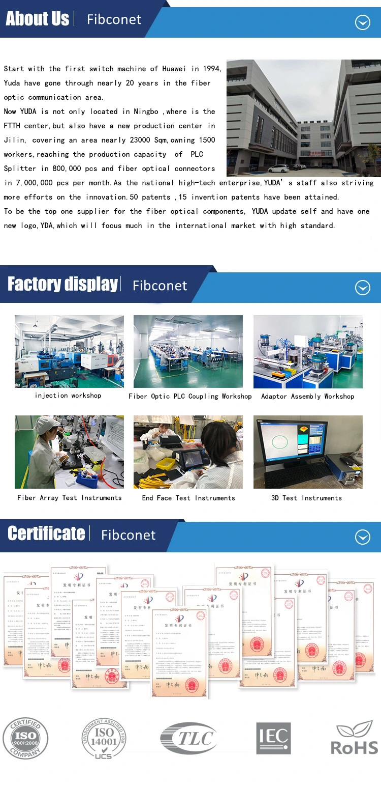 Manufacturer Optical Fiber Sc Female to LC Male Hybrid Adapter, Sc APC Simplex Fiber Flange Fiber Coupler, Fiber Optic Adapter